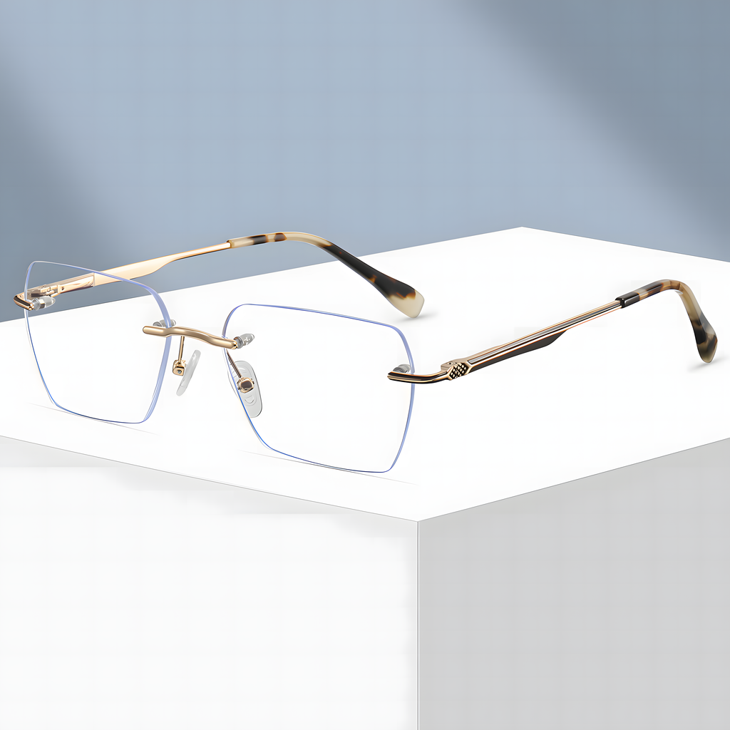Men's Ultra-Light Rimless Glasses Frames