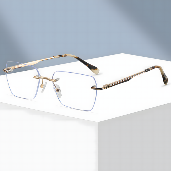 Men's Ultra-Light Rimless Glasses Frames