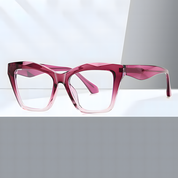 Women's TR90 Cat-Eye Large Frame Eyeglasses
