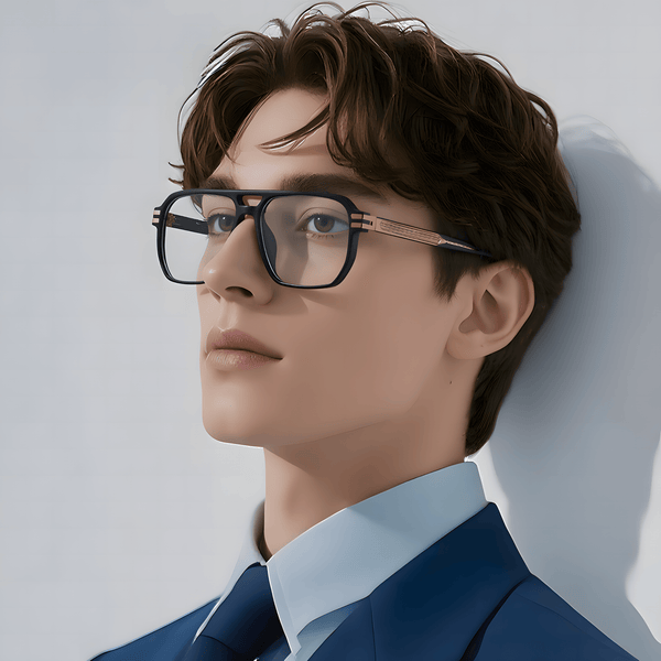 Men's TR90 Double Bridge Eyeglass Frames