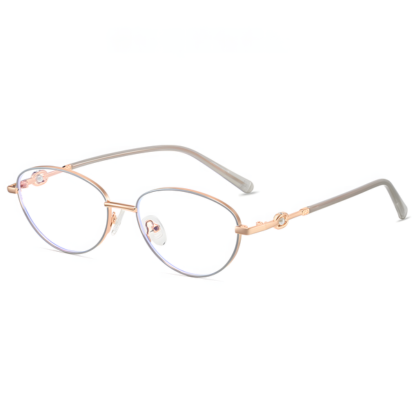 Women's Retro Metal Round Glasses Frames