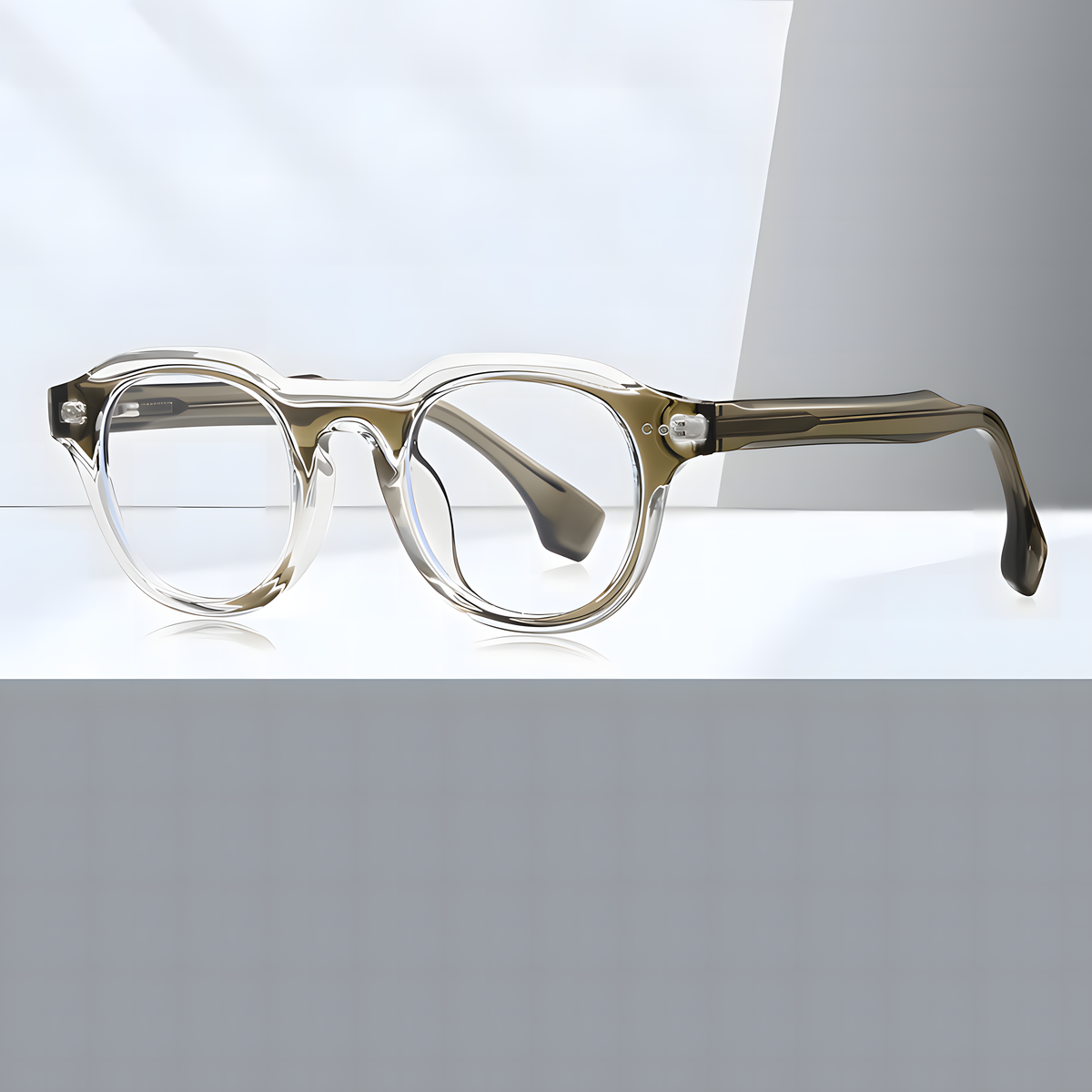 Women's TR90 Acetate Round Glasses Frames
