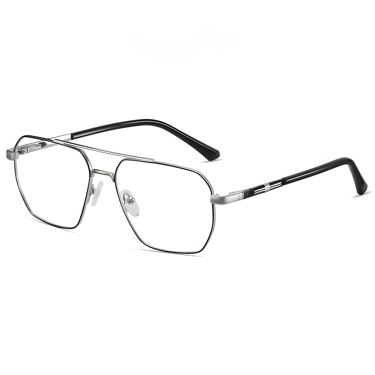 Men's Metal Double-Bridge Glasses Frames
