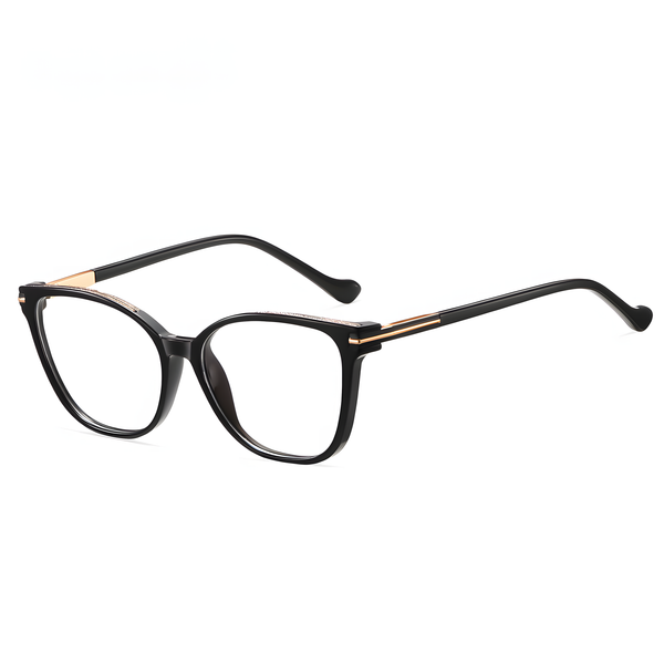 Women's Retro Black Round Eyeglass Frames
