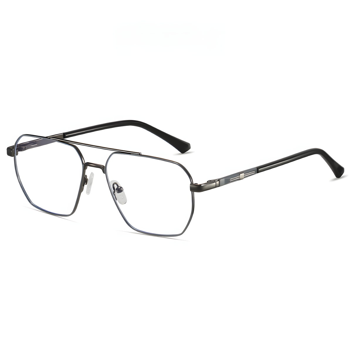 Men's Metal Double-Bridge Glasses Frames