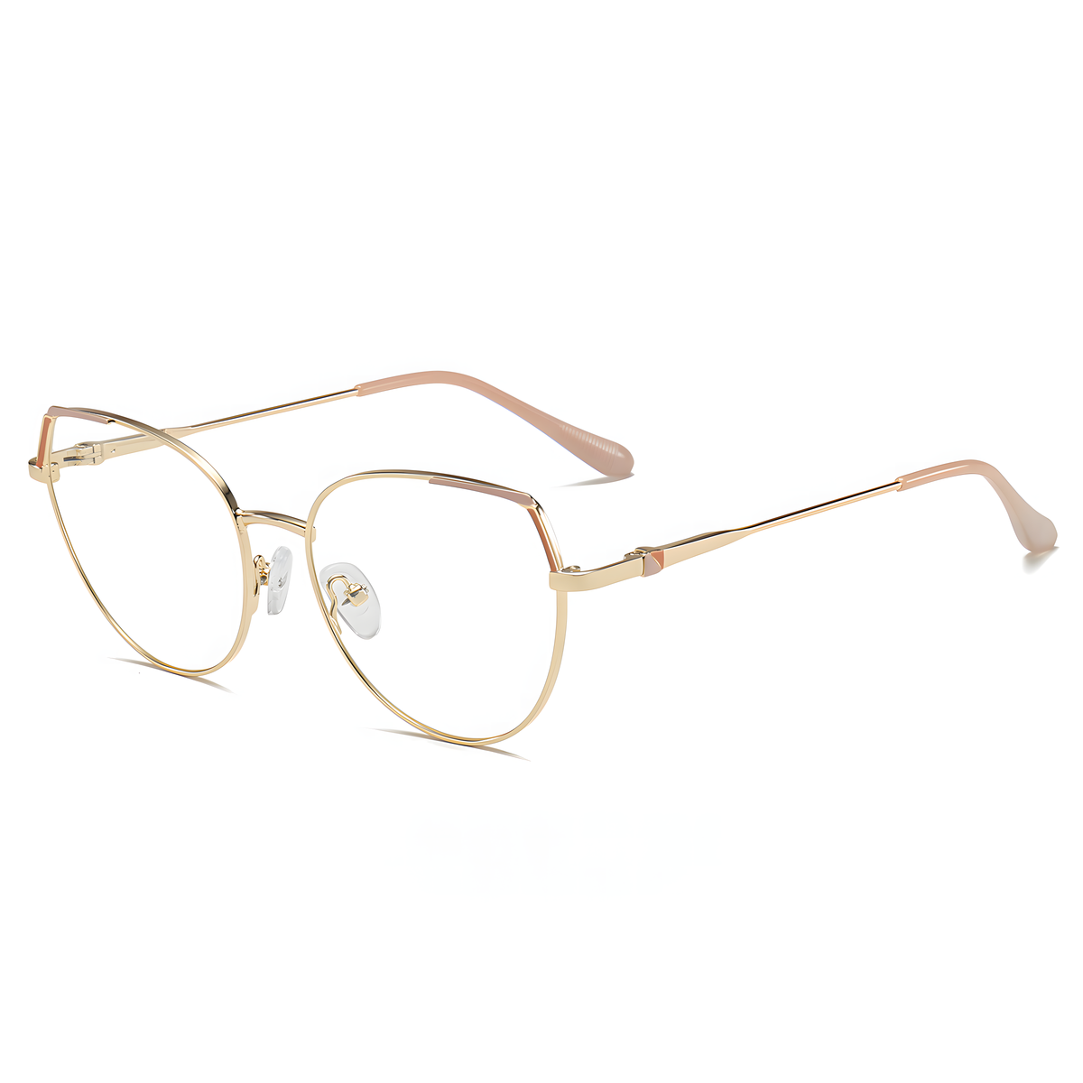 Women's Metal Cat-Eye Glasses Frames