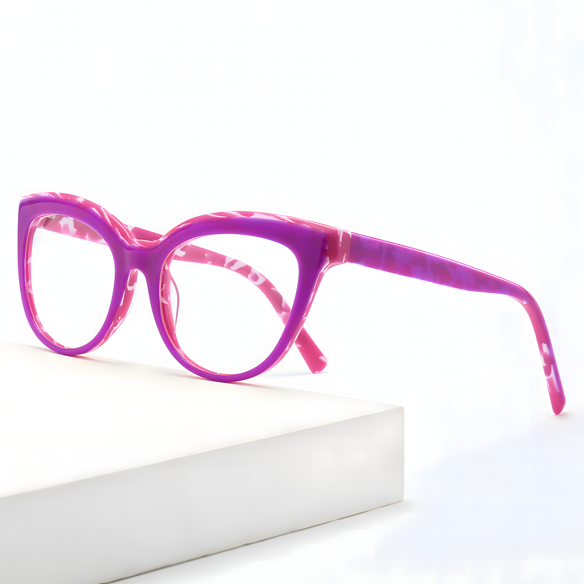 Women's Cat-Eye Two-Tone Glasses Frames
