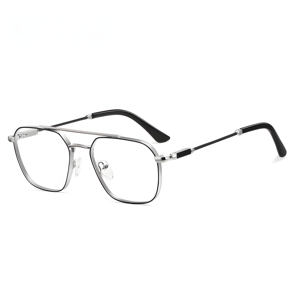 Unisex Metal Full-Rim Prescription Glasses Frames