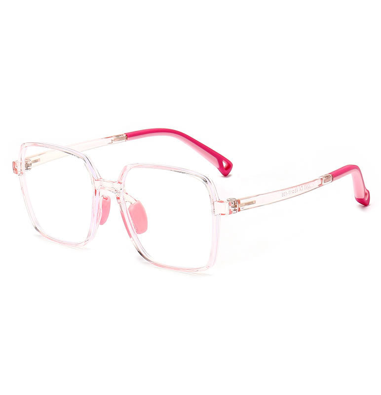Kids Blue Light Glasses - Geometric Oversized Polygon Frame for Ages 6-12 |   IRISHARP