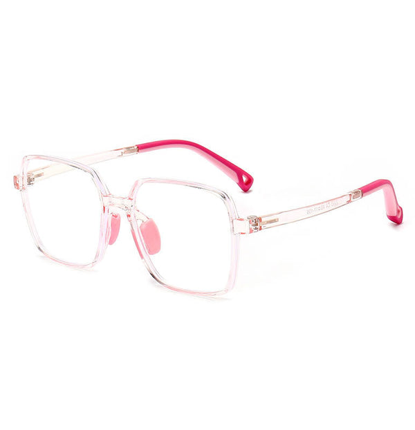 Kids Blue Light Glasses - Geometric Oversized Polygon Frame for Ages 6-12 |   IRISHARP