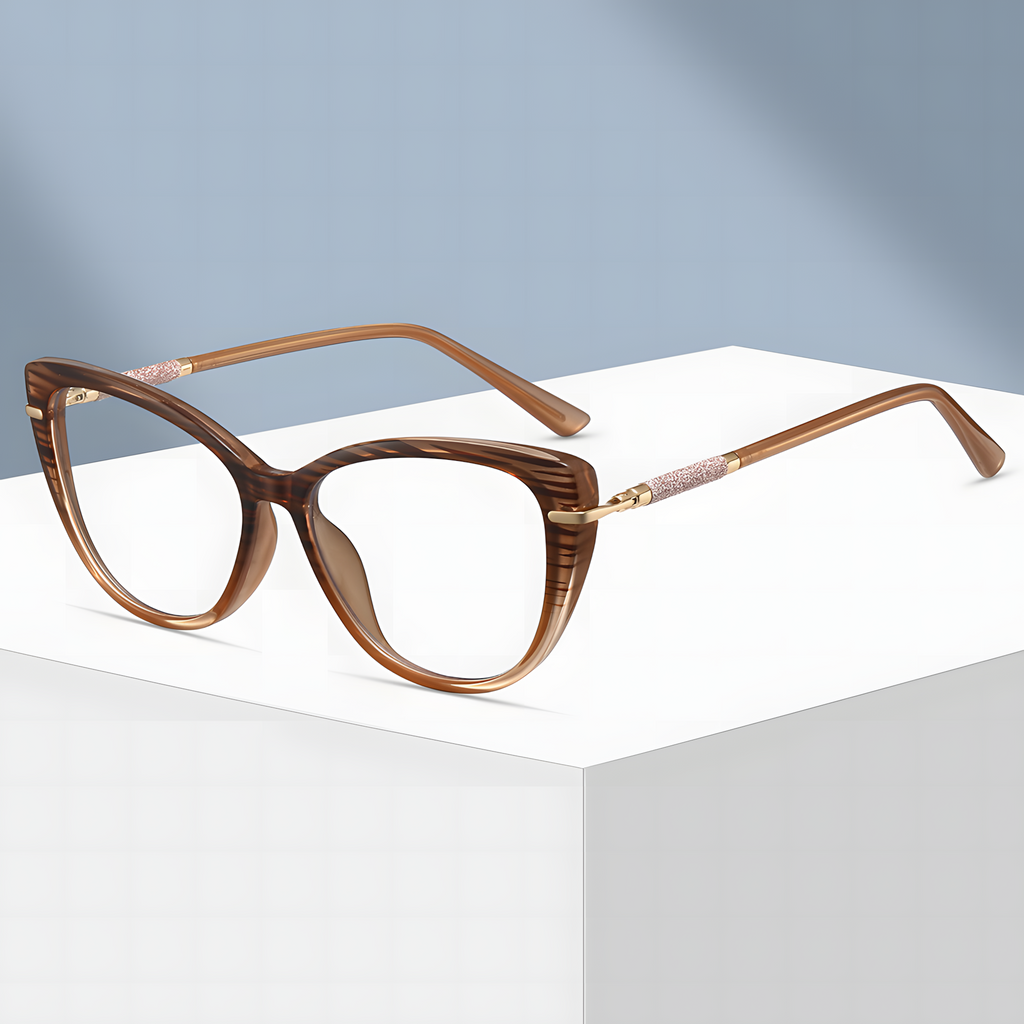 Women's Cat-eye TR90 Fashion Glasses |   Trendy Metal Frame for Women |   IRISHARP
