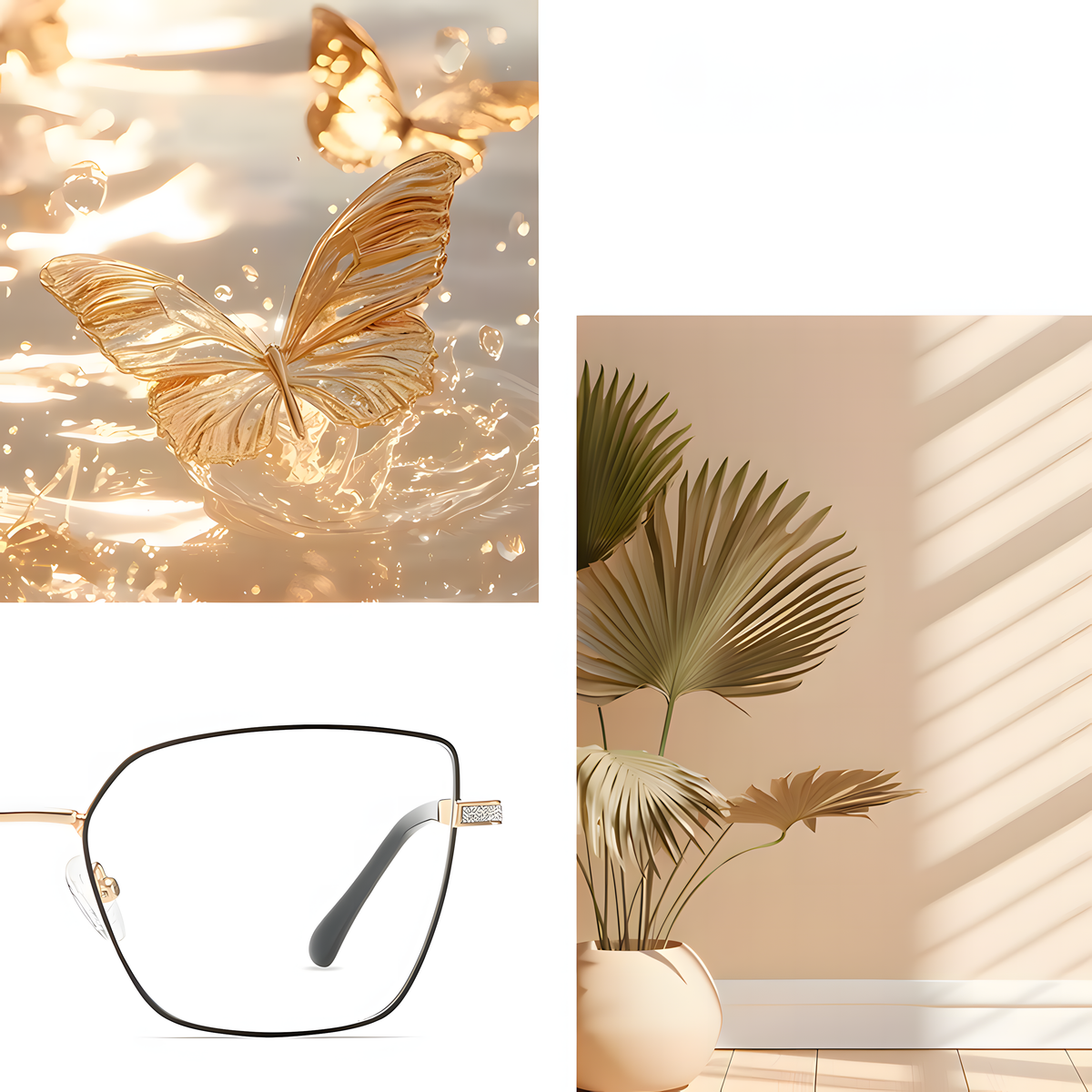 Women's Metal Fashion Glasses Frames