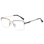 Business Semi-Rimless Metal Frame Glasses Anti Blue Light Rectangular Eyewear