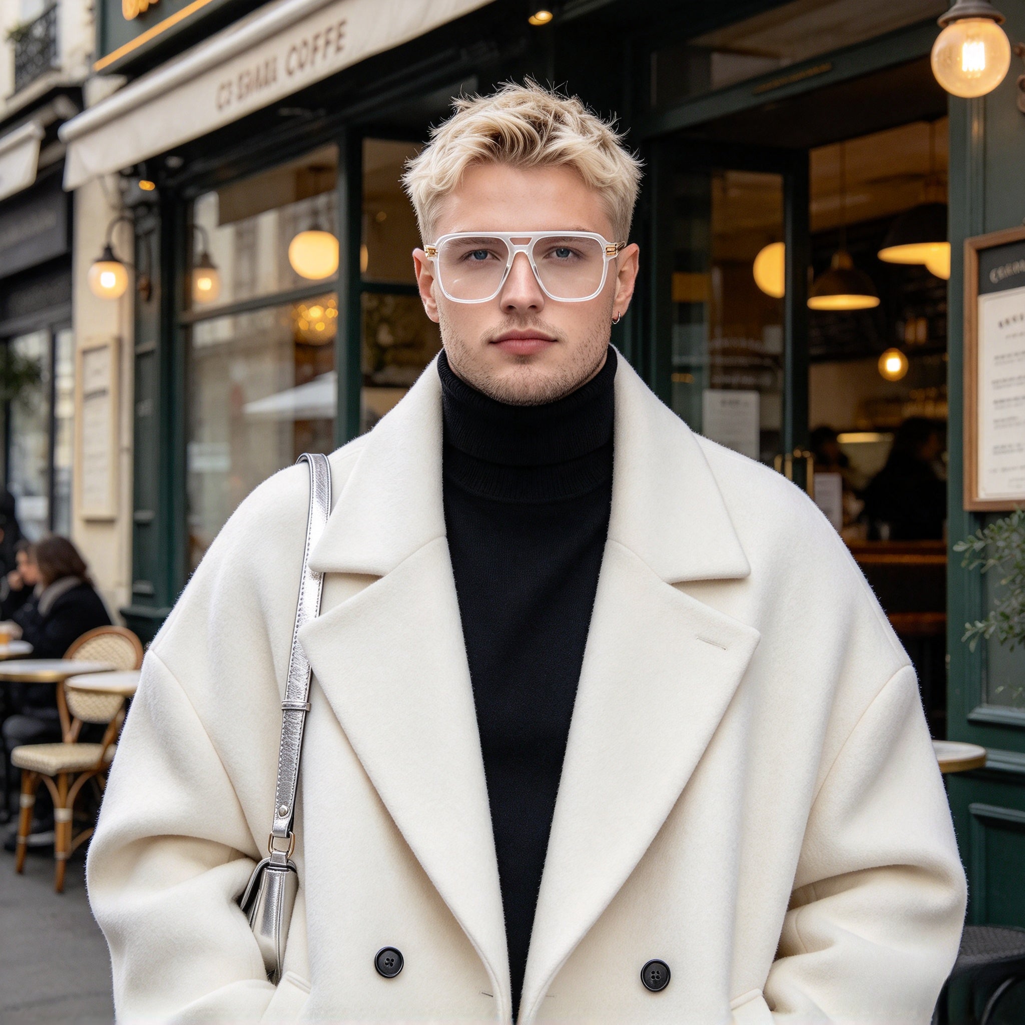 Men's TR90 Double Bridge Eyeglass Frames Secondary image