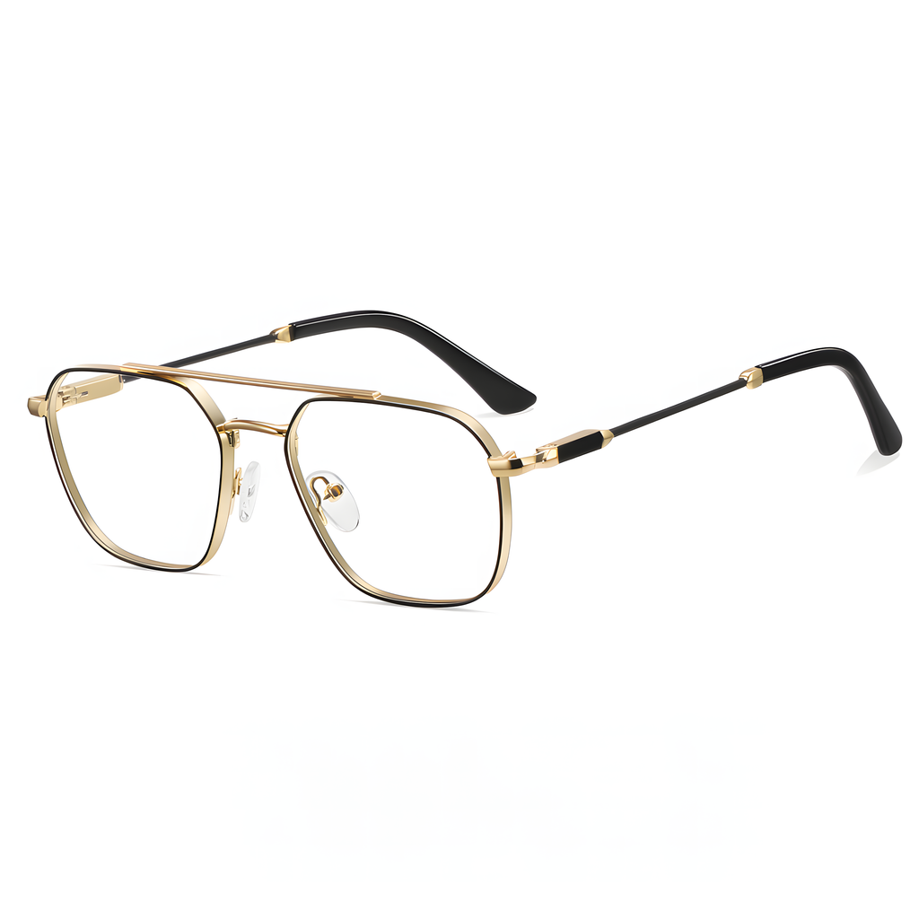 Unisex Metal Full-Rim Prescription Glasses Frames