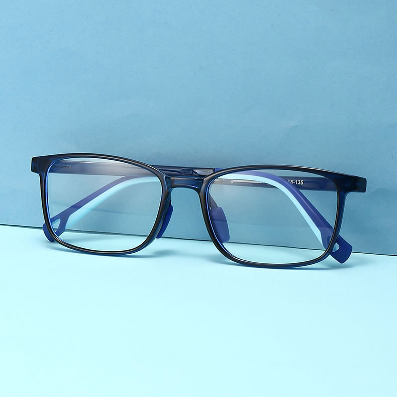 TR90 Square Frame Kids Glasses Ages 8-16 - 13.8g Lightweight Frame Only