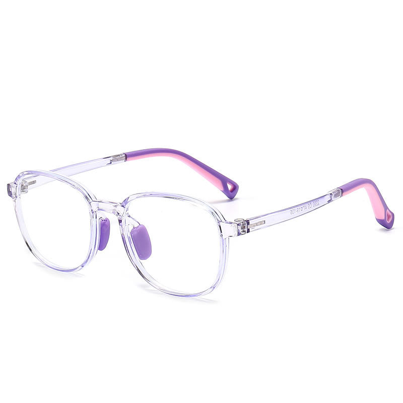 Kids Blue Light Round Glasses – Large Flexible TR90 Frame for Children |   IRISHARP