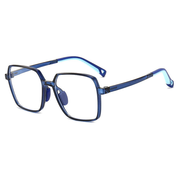 Kids Blue Light Glasses - Geometric Oversized Polygon Frame for Ages 6-12 |   IRISHARP
