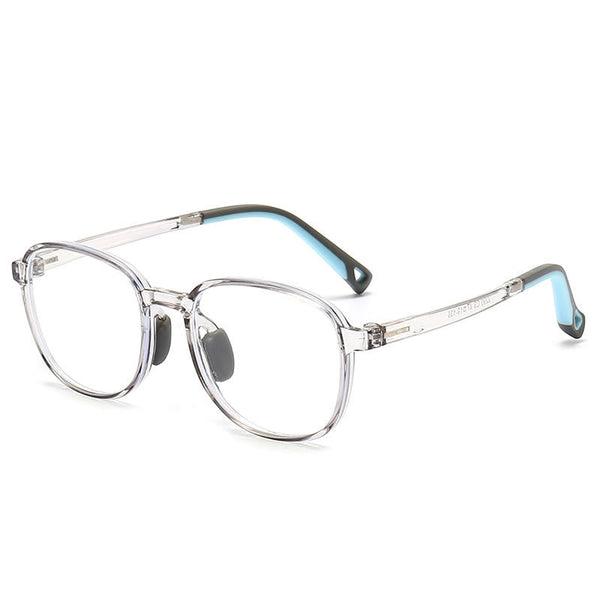 Kids Blue Light Round Glasses – Large Flexible TR90 Frame for Children |   IRISHARP