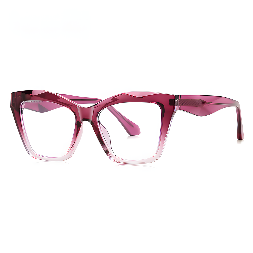 Women's TR90 Cat-Eye Large Frame Eyeglasses