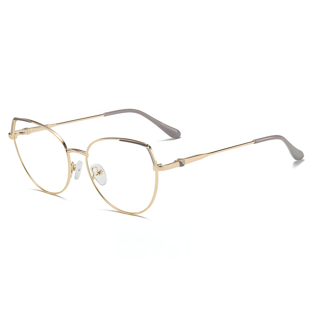 Women's Metal Cat-Eye Glasses Frames