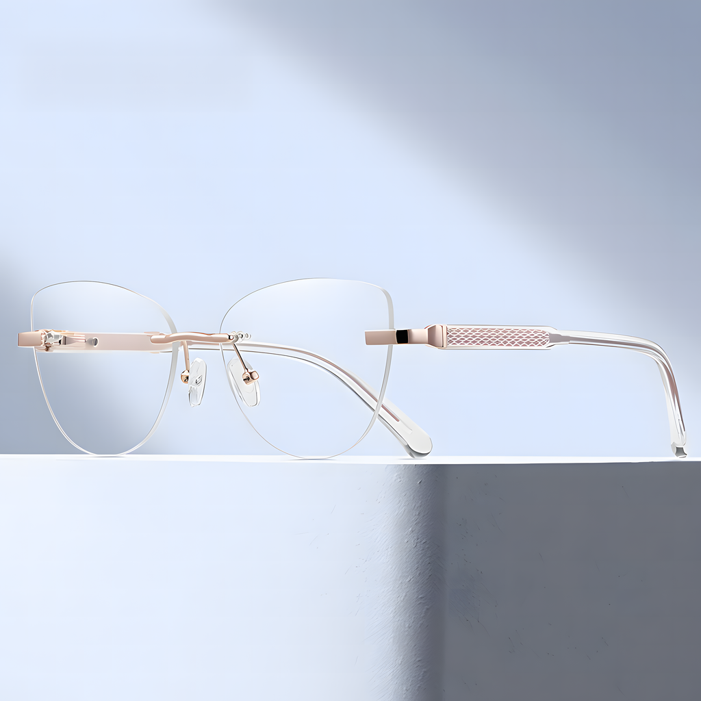 Women's Rimless Prescription Eyeglass Frames