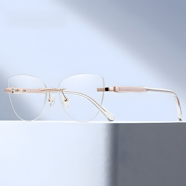 Women's Rimless Prescription Eyeglass Frames