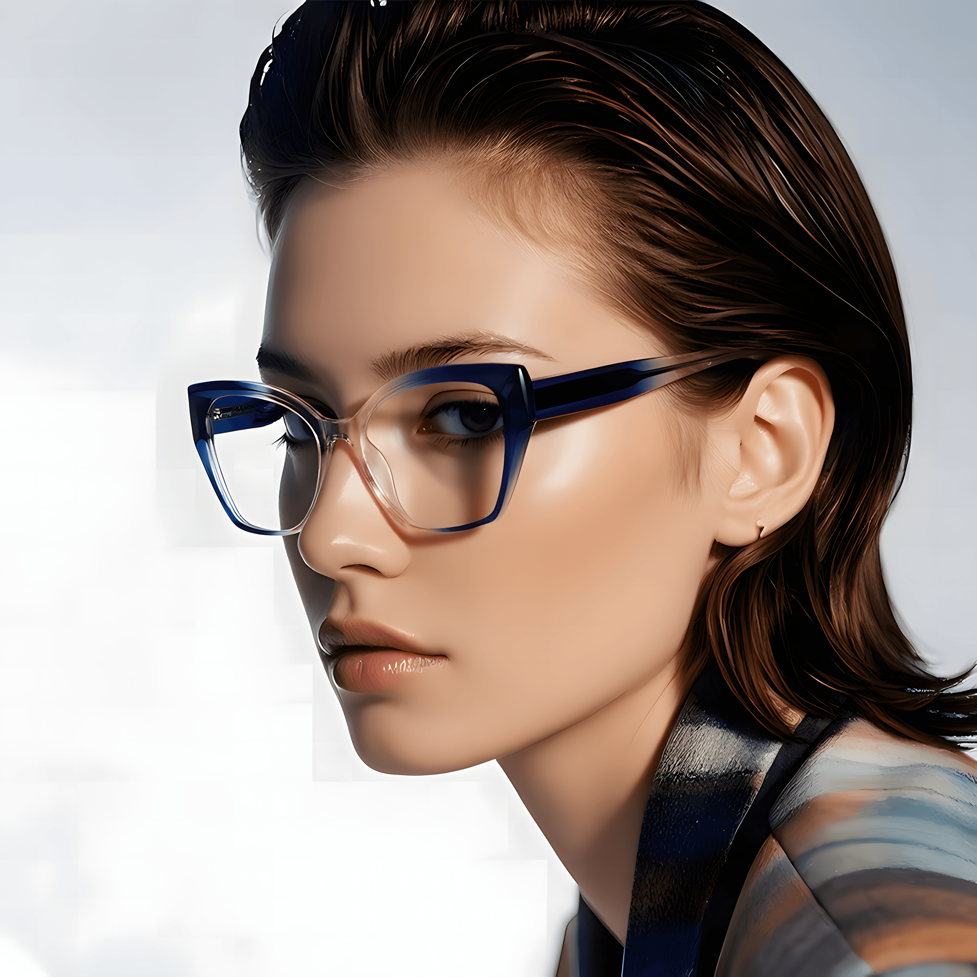 Women's TR90 Large Frame Glasses Secondary image