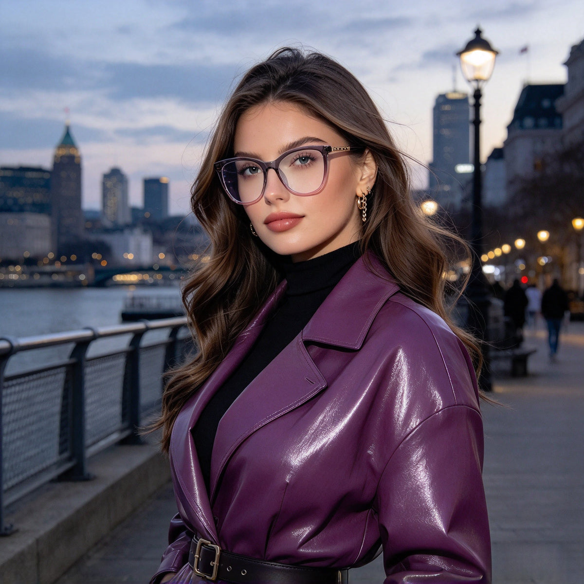 Women's TR90 Round Prescription Eyeglass Frames