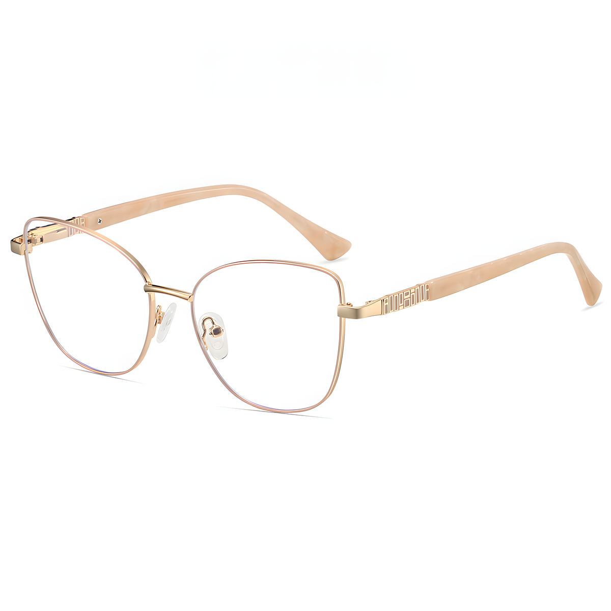 Women's Metal Cat-Eye Rx Glasses Frames