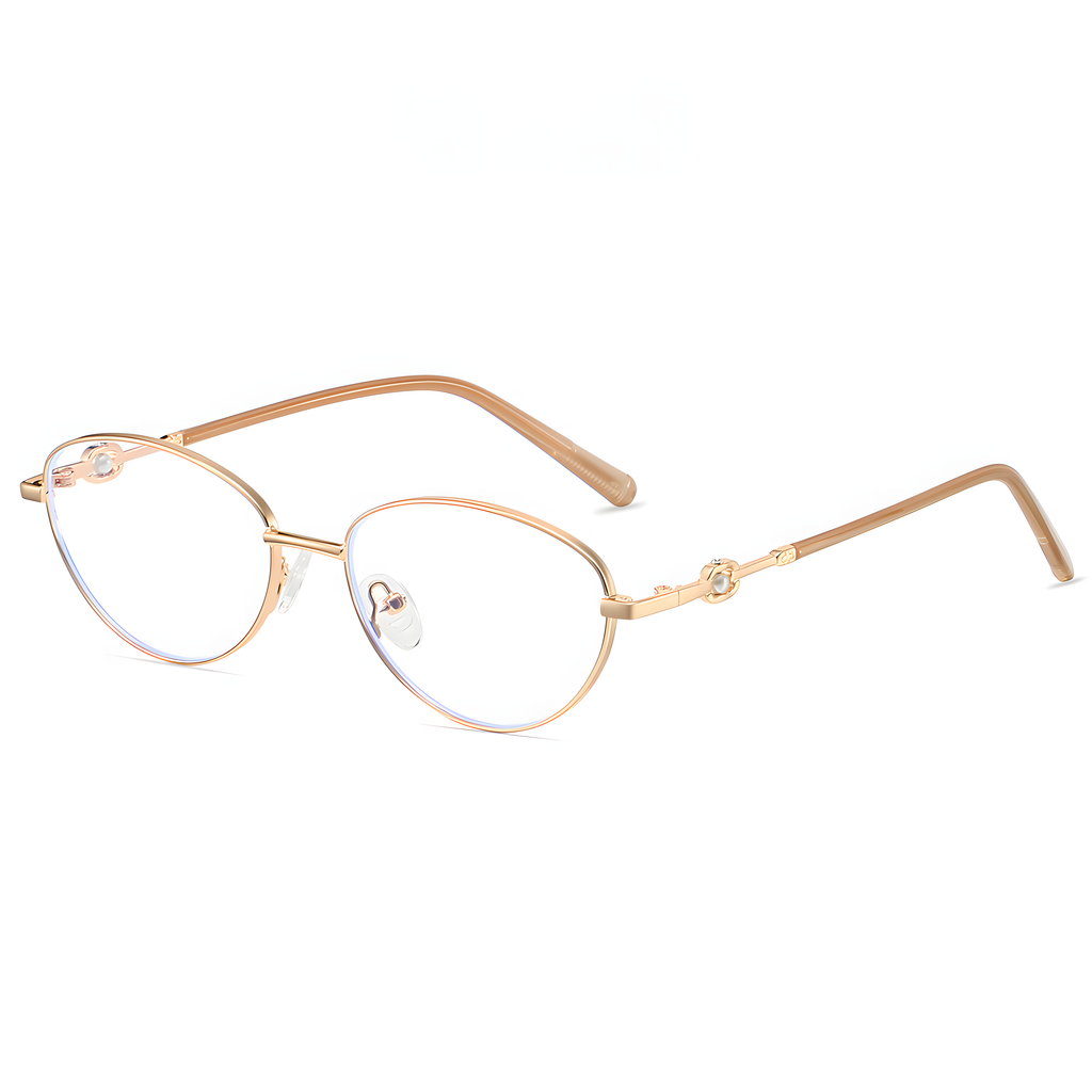 Women's Retro Metal Round Glasses Frames