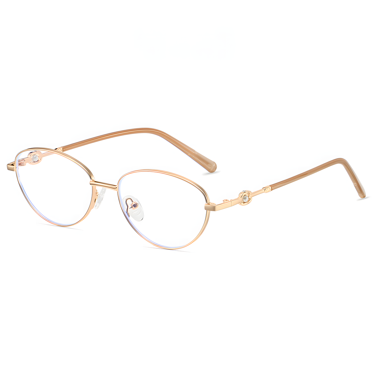 Women's Retro Metal Round Glasses Frames