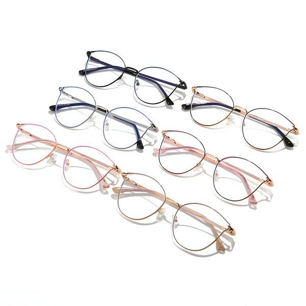 Women's Metal Vintage Round Glasses |   Simplicity Style Retro Frame |   IRISHARP