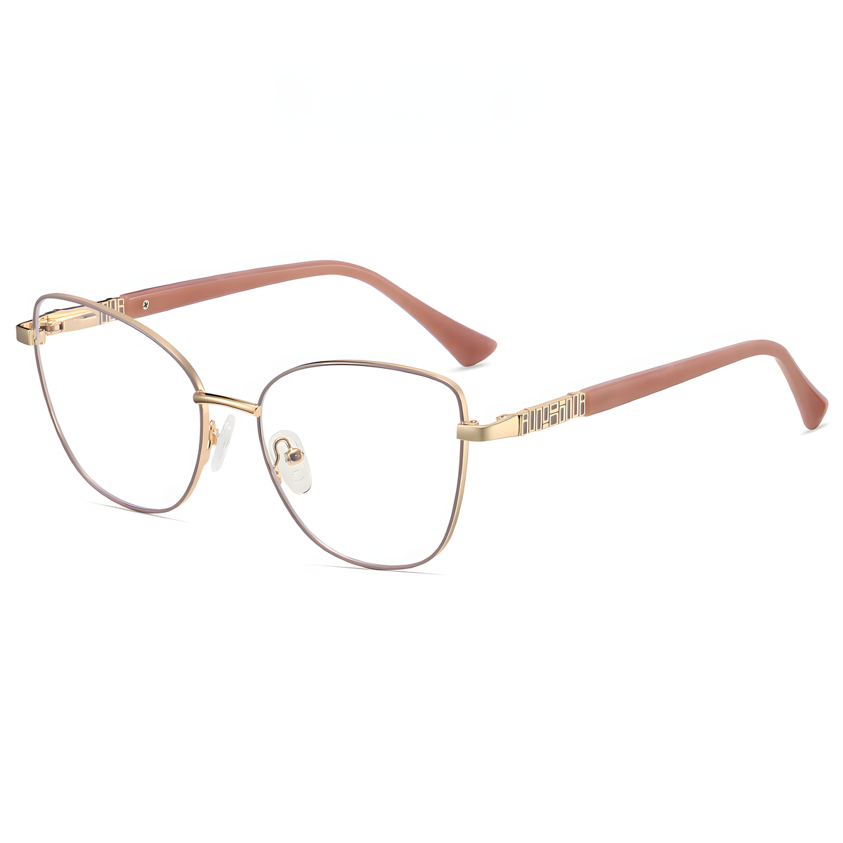 Women's Metal Cat-Eye Rx Glasses Frames