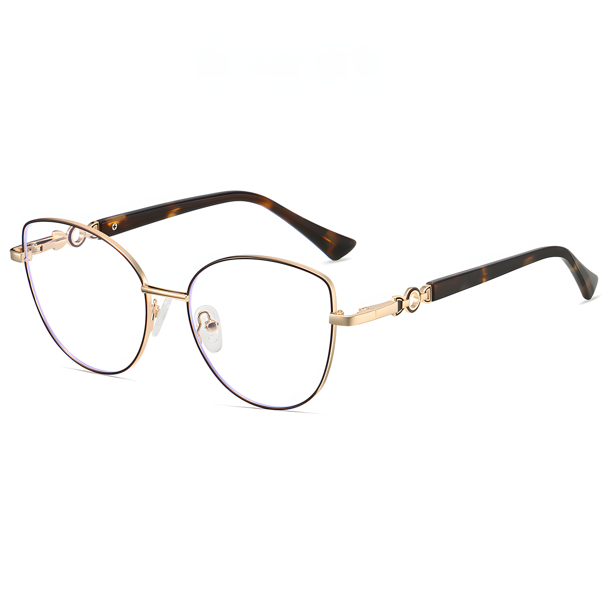Women's Retro Metal Cat-Eye Glasses Frames