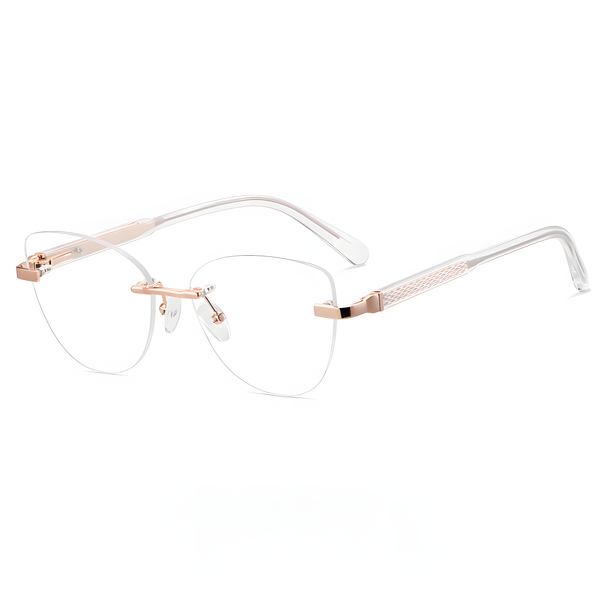 Women's Rimless Prescription Eyeglass Frames