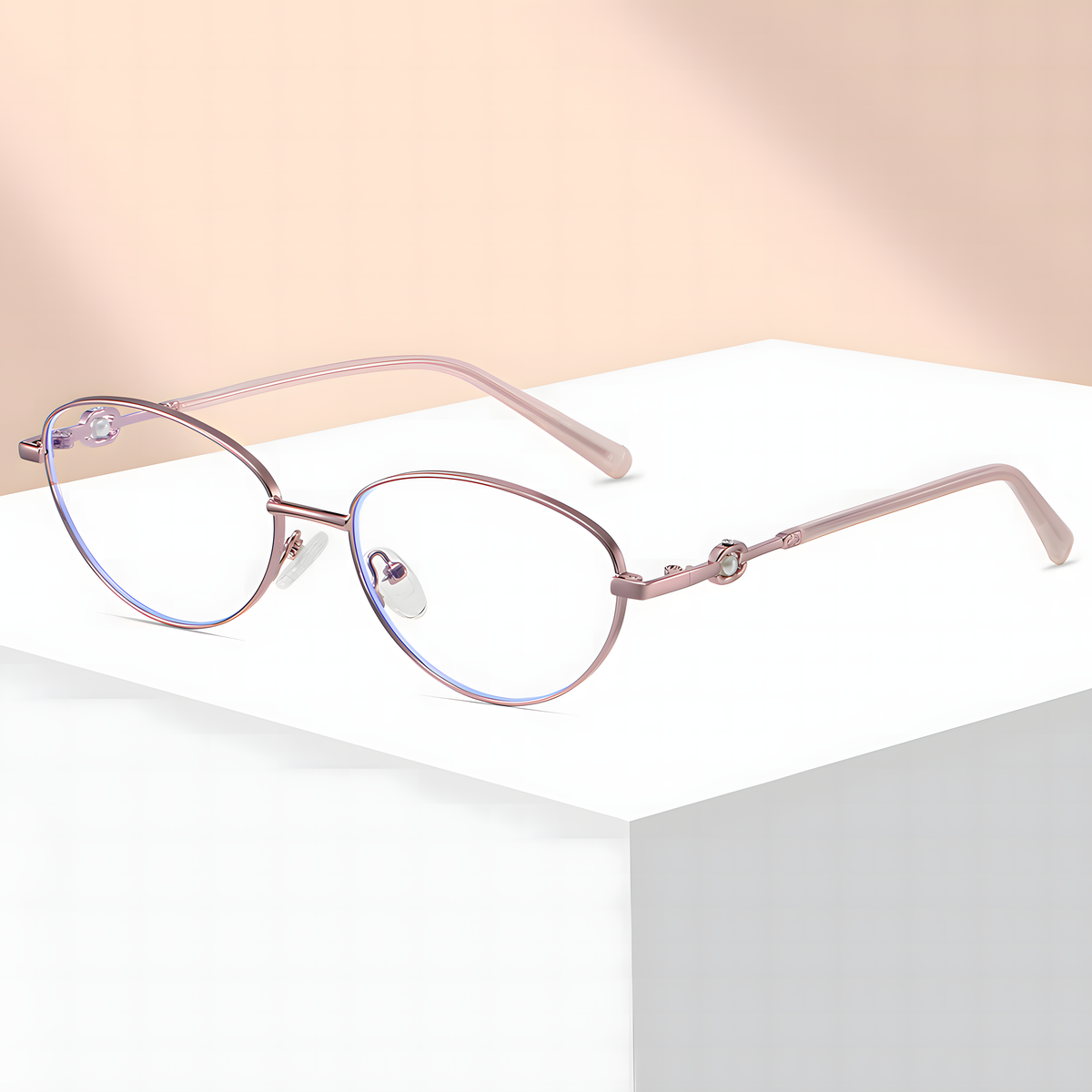 Women's Retro Metal Round Glasses Frames