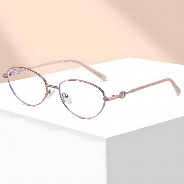 Women's Retro Metal Round Glasses Frames