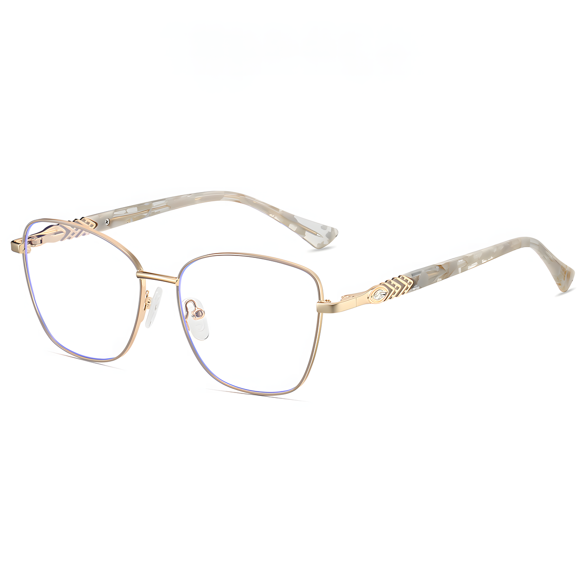Women's Metal Cat-Eye Glasses Frames