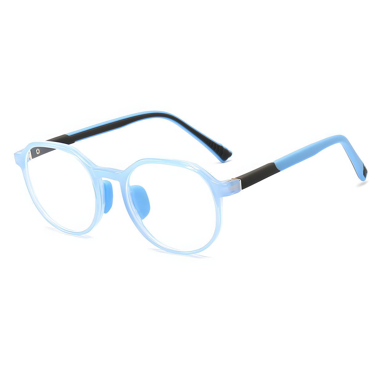 TR90 Student Protective Large Frame Glasses |   PC Lens Round Frame for Kids 6-14 |   IRISHARP