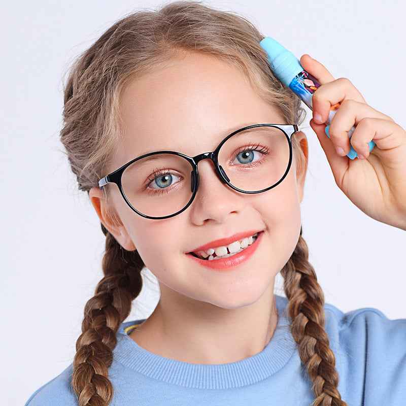 Kids Round TR90 Student Glasses – Flexible School Frame for Children Ages 6-14 |   IRISHARP — product view