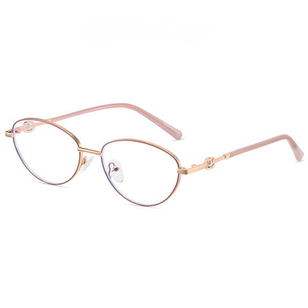 Women's Retro Metal Round Glasses Frames