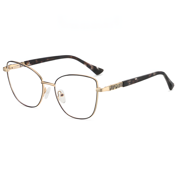 Women's Metal Cat-Eye Rx Glasses Frames