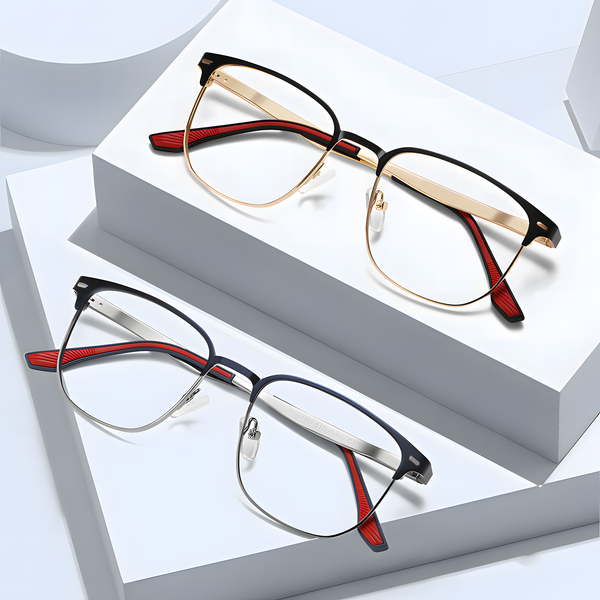 Men's Metal Full-rim Glasses
