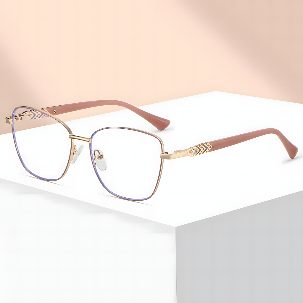 Women's Metal Cat-Eye Glasses Frames