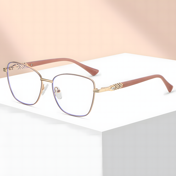 Women's Metal Cat-Eye Glasses Frames