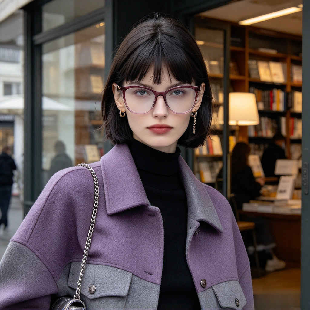 Women's TR90 Round Prescription Eyeglass Frames