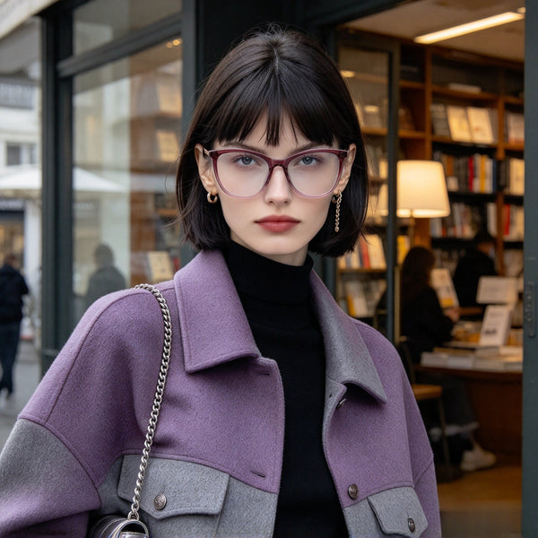 Women's TR90 Round Prescription Eyeglass Frames