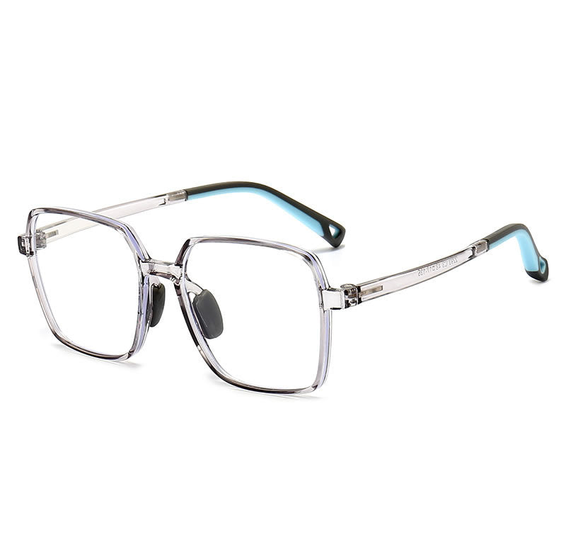 Kids Blue Light Glasses - Geometric Oversized Polygon Frame for Ages 6-12 |   IRISHARP