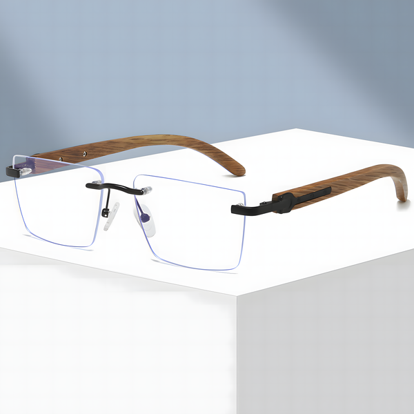 Men's Metal Rimless Glasses Frames